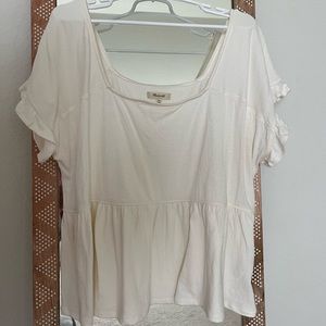 Madewell blouse, XXL, cream
